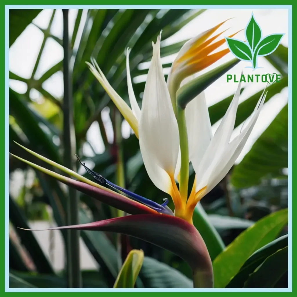 white bird of paradise plant