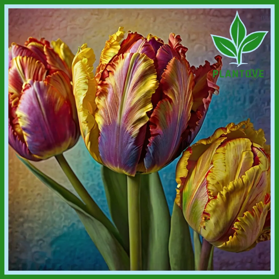 Parrot tulips pink